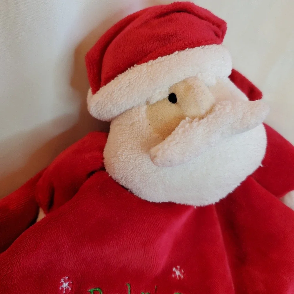 Mary Meyer Santa Lovey Security Blanket Christmas‎ Snowflakes Baby Toy